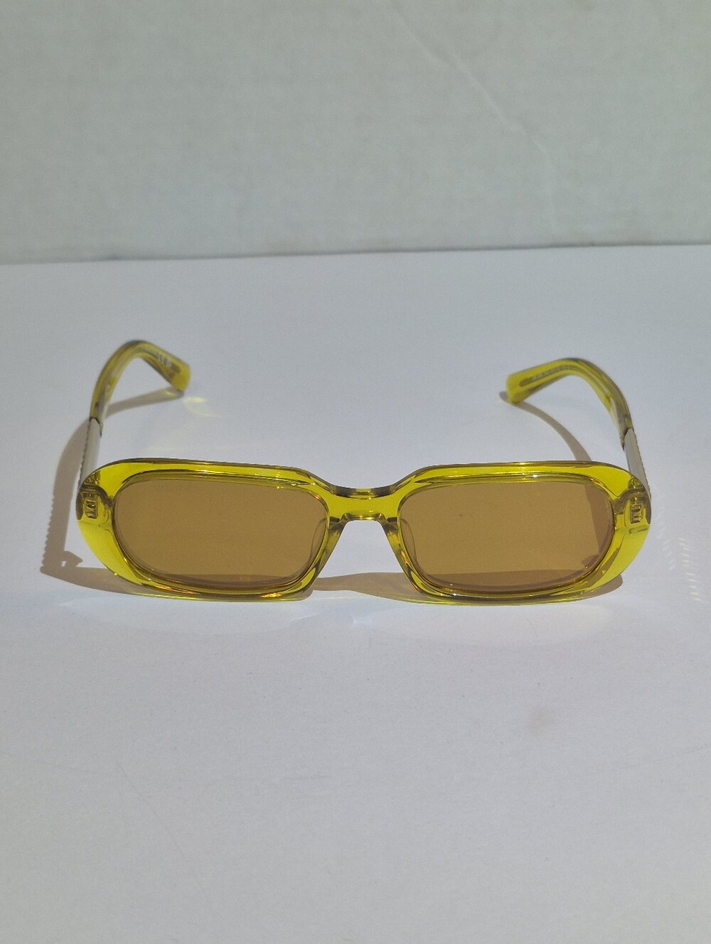 Yellow Rectangular Women’s Sunglasses